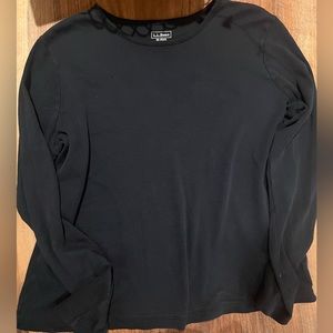 L.L. Bean long-sleeved black shirt